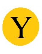 Бусины с буквами золотистые Y